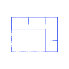 Layouts Pantries Butler Framed L Shape 2 Side Sticker Svg Vector, Free Vectors File